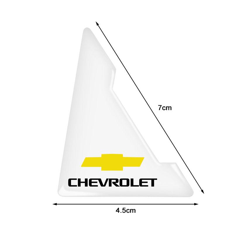 2Pcs Transparent Car Door Corner Cover Anti-Scratch Protection Sticker For Chevrolet Spark Captiva Camaro Lova Aveo Auto Rear View Mirror Sun Eyebrow