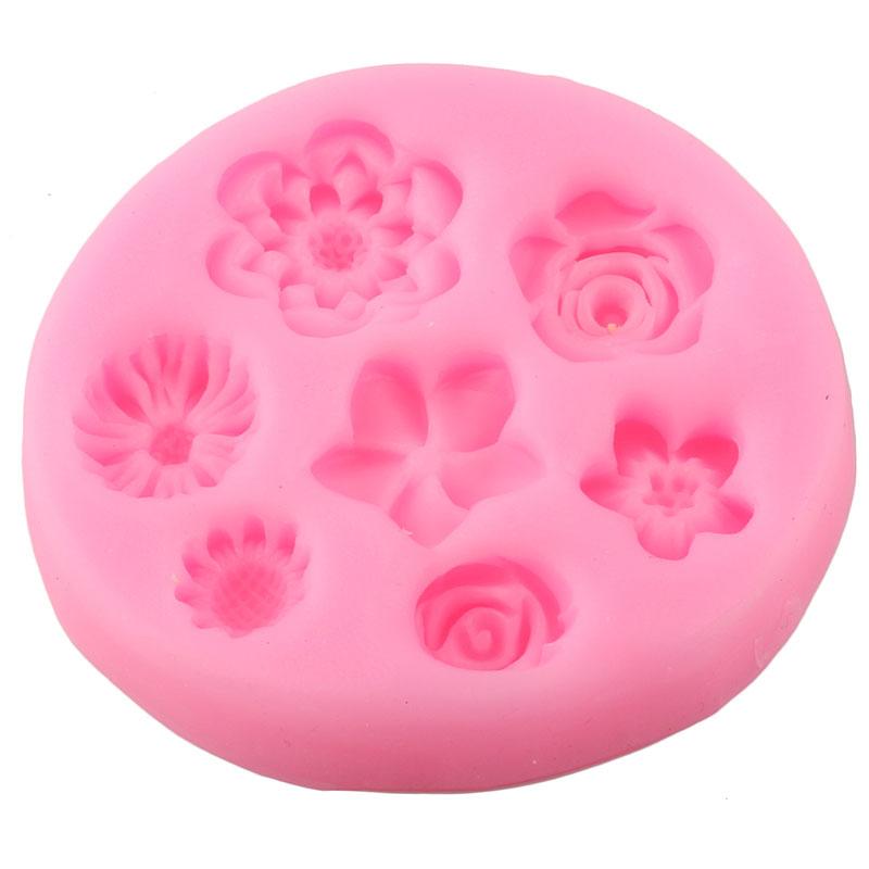 Daisy Wild Chrysanthemum Flower Silicone Mould DIY Cupcake Baking Moulds Fondant Cake Decorating Tools Chocolate Candy Resin Mould