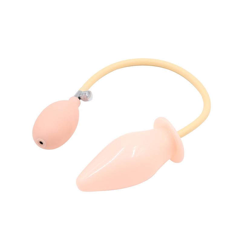 Inflatable Expanding Butt Plug and Penis Masturbator for Women - Anal Dilator and Expander Sex Toy
