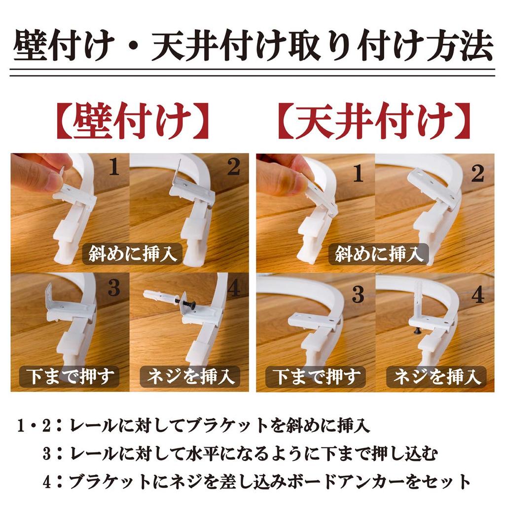 Keihome White Resin Curtain 5m Bay Room with Magnetic Runner (5m) Rail, Flexible, 2m, 3m, 4m, Lengths, Window, Divider, Single,