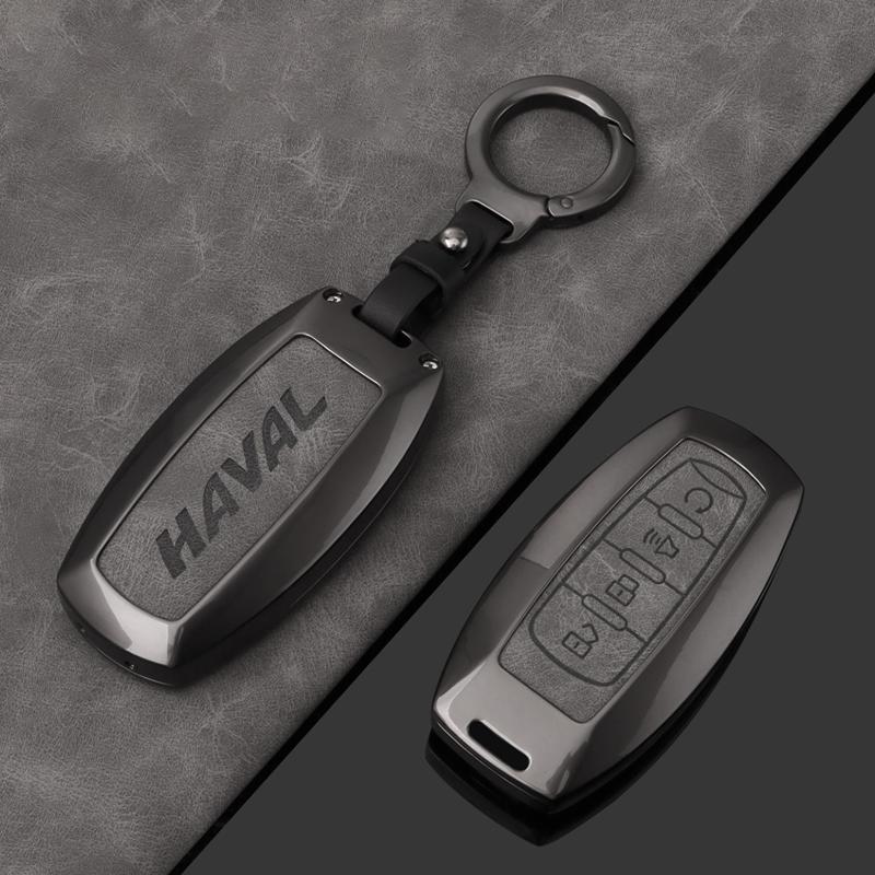 Alloy Car Key Case Cover for Great Wall Haval Jolion 2022 H6 H7 H4 H9 F5 F7 F7X F7H H2S GMW Dargo Keychain Auto Accessories