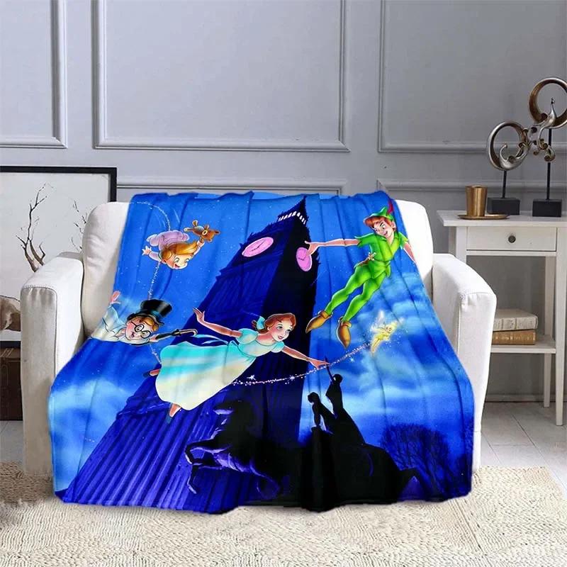 

Peter Pan Printed Blanket Children Adult Blanket Soft and Warm Bedding for Bed Sofa Outdoor Travel Cover Blanket 50x60in