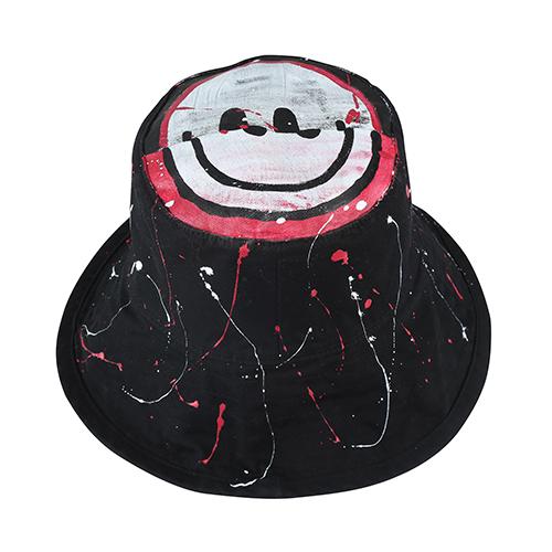 Deomaedeuniseu Hand Made Work Imbalance Smile Hat_Bk