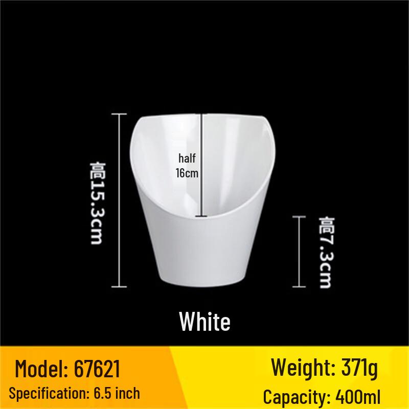 A5 Melamine Slanted Serving Bowl