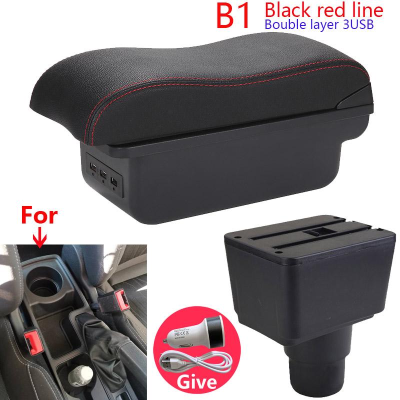 For FORD EcoSport Armrest Box 2018-2025 For Ford EcoSport Car Armrest Storage Box Arm Car Accessories Retrofit Parts Interior