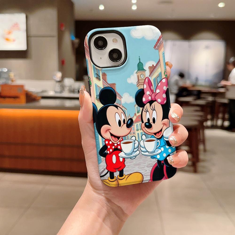 Disney Phone Case, Double-layer Protective Cover, Suitable for iPhone X/XS/SE/7/8/11/12/13/14/15/16/17 Pro Max Plus