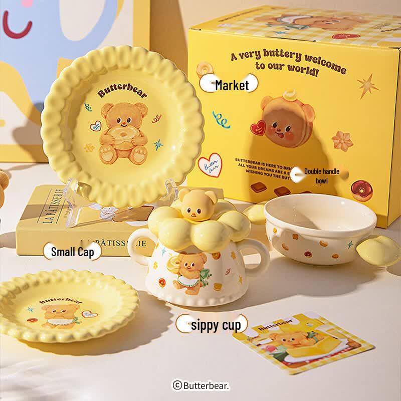 Butter Bear Cake Dinnerware Gift Set