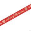 10 Yard Christmas Holiday Burlap Ribbon - Polyester with Edge for Craft Projects, DIY,