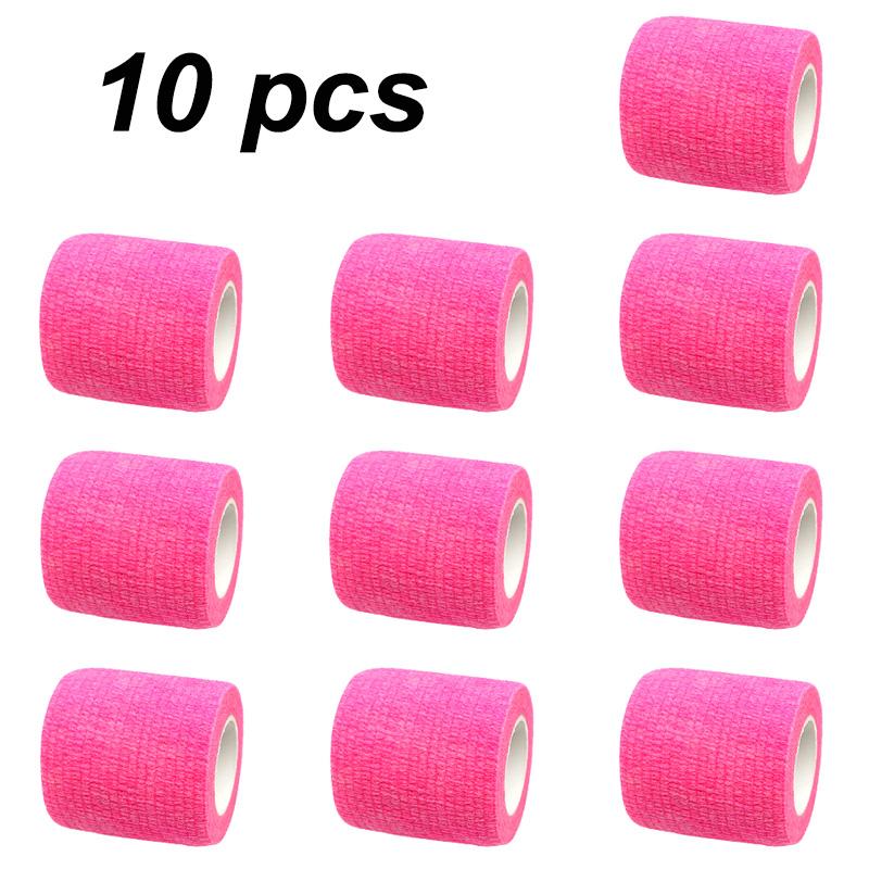 10 Rolls Athletic Wrap Tape Self Adhesive Elastic Bandage Sports Protector Knee Finger Wrist Pet Shoulder Tattoo Accessories