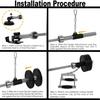 Solid Steel Landmine Attachment Post Insert Landmine Row Handle  for Back Muscle Training