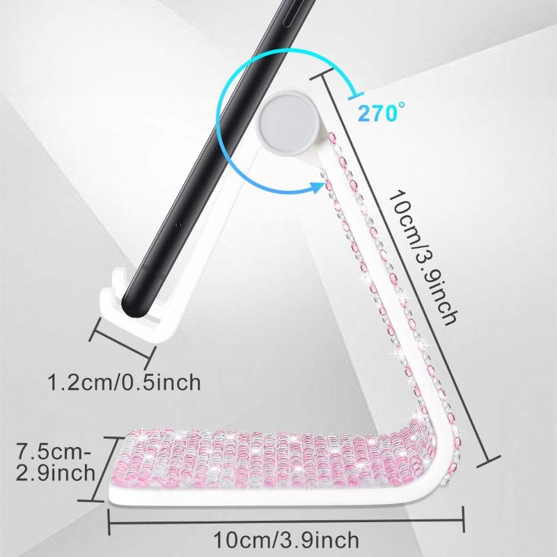 Diamantbesetzter Handyhalter Büro-Handy-Ständer Desktop-Artefakt Tablet-Ständer