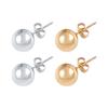 Luxury Fashion Women Classic Silver Color Jewelry Stud Earrings Earrings Ear Stud Small Ball