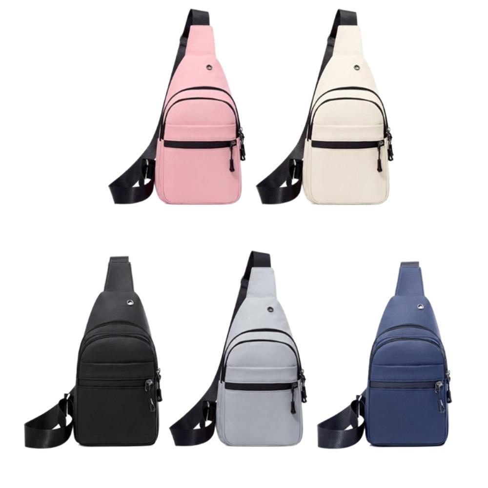 Multi-functional Nylon Crossbody Bag Square Phone Pouch Bag Fashion Men Chest Bag Female