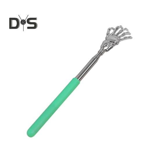 Extendable Metal Back Scratcher with Rubber Handles Portable Telescoping Back Massager Tool for Itchy Skin Relief Stocking Stuffer for Men Women Kids