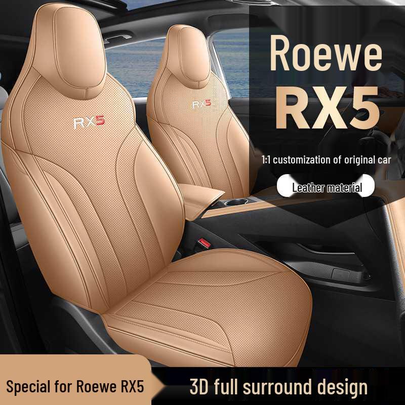 Leather Car Seat Cushion for Roewe RX5 - All-Season, Five-Seater Design