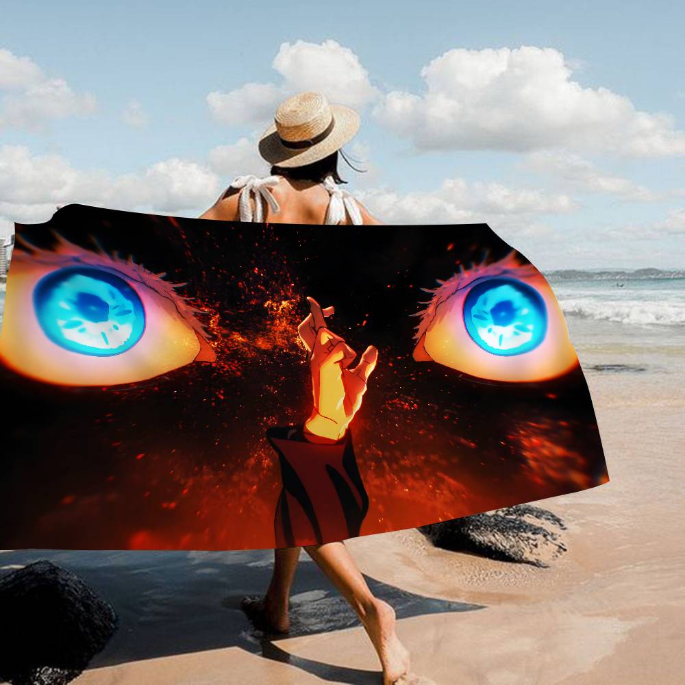 S-Satoru-Gojo Confident-Supernatural Microfiber Blanket Quick Drying Beach Towels Oversized Printing Super Pool Towel Blanket