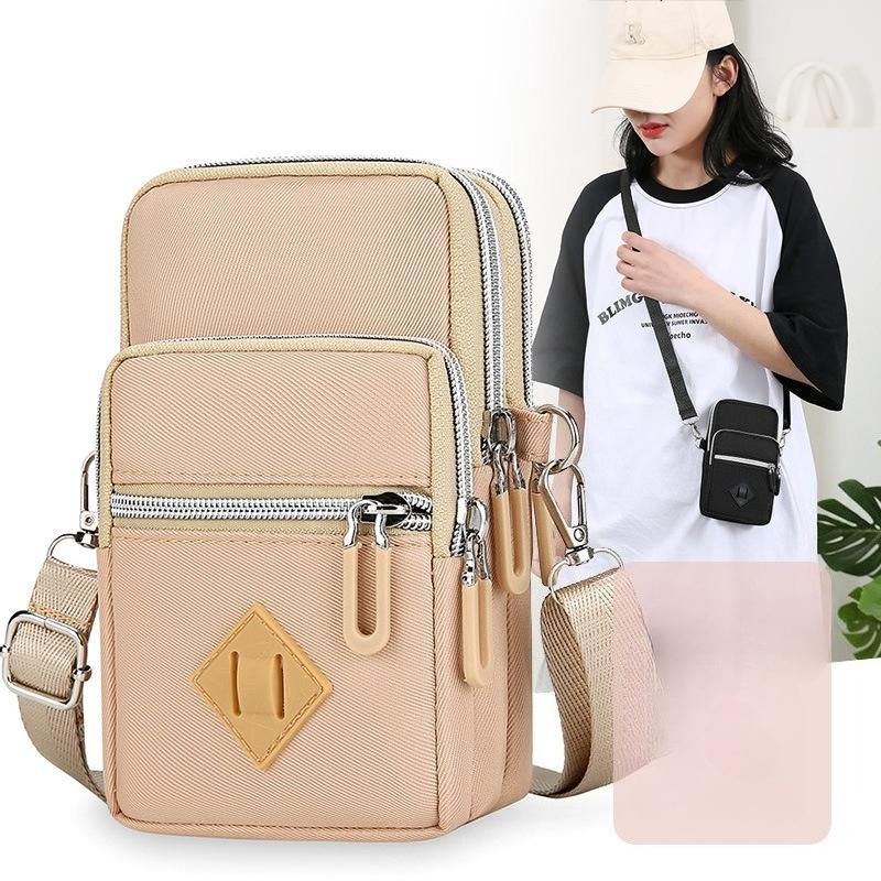 Borsa a tracolla da donna con tasche multiple per telefono, borsa a spalla mini leggera, portafoglio per passaporto da viaggio, piccola borsa a tracolla