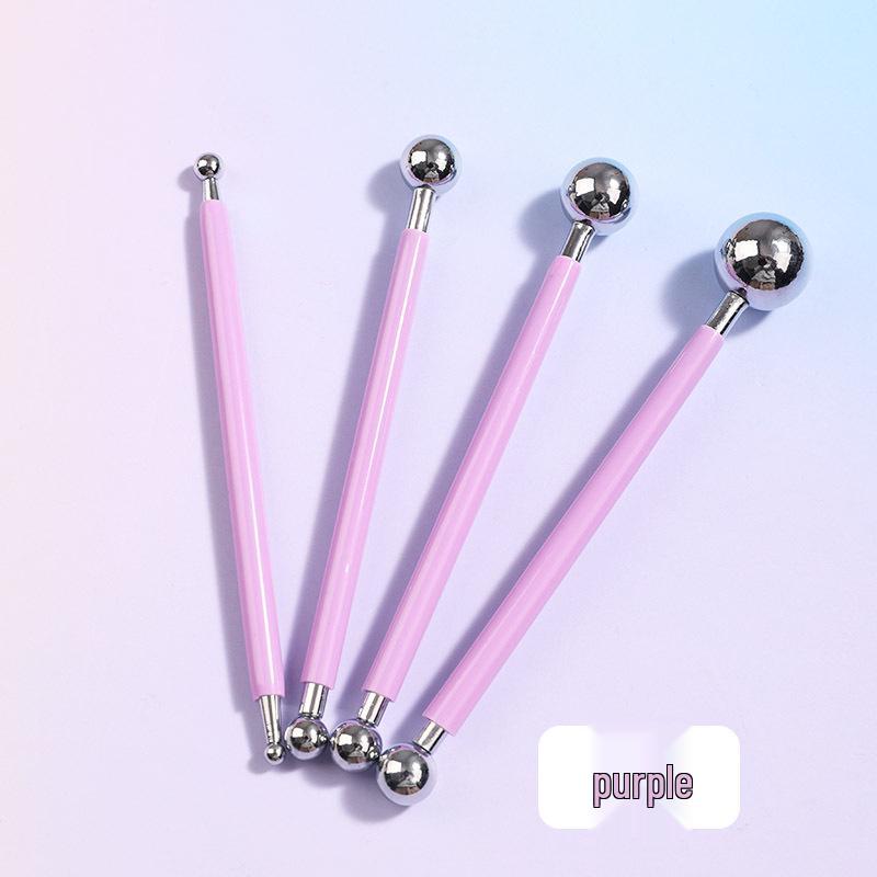 4-Piece Clay Sculpting Tool Set: Dual-Ended Sticks for Fondant and Pottery Shaping