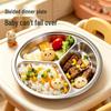304 Stainless Steel Kids Divided Dinner Plate