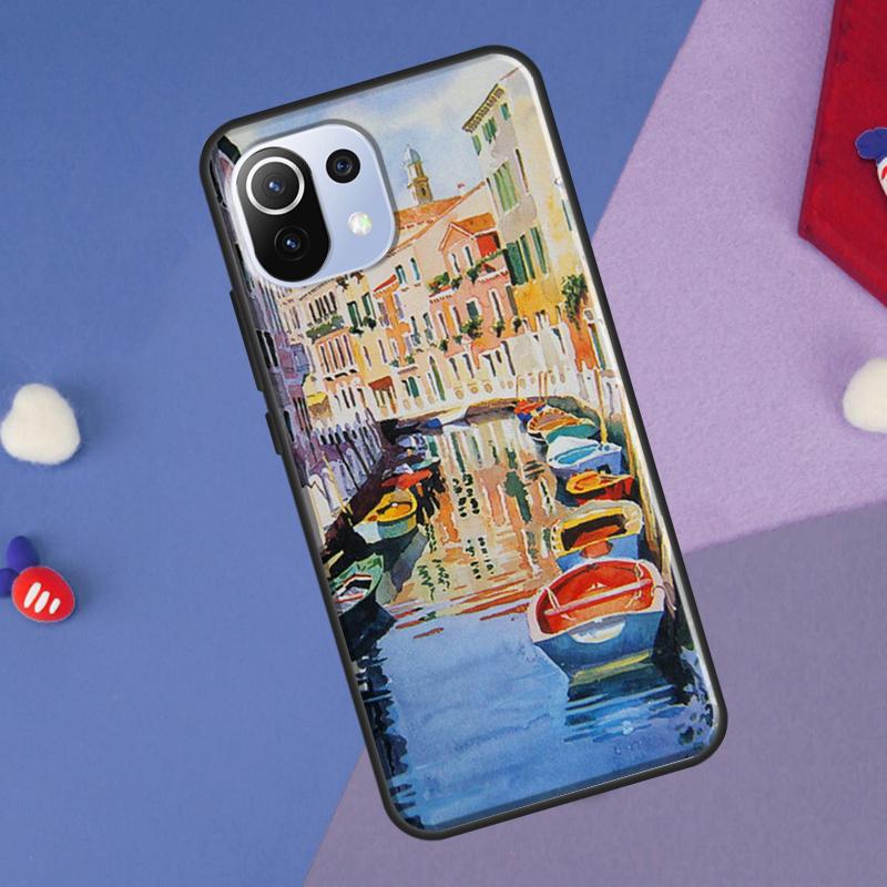Travel italy Street Venice Cover For Xiaomi 14 Ultra 13 11T 12T 13T 14T Pro POCO X7 X6 Pro X3 X5 F3 F5 M6 F6 Pro Case