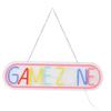 Placa Neon de Jogo LED Colorida Alimentada por USB Placa Luminosa de Jogo Decoração de Parede para Quarto Sala de Jogos