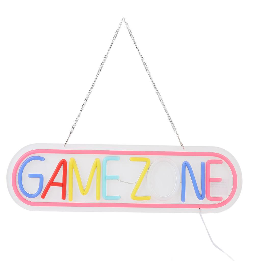 Gaming Neon Sign Colorful LED USB Powered Gaming Light Up Sign Wall Decor for Bedroom Game Room