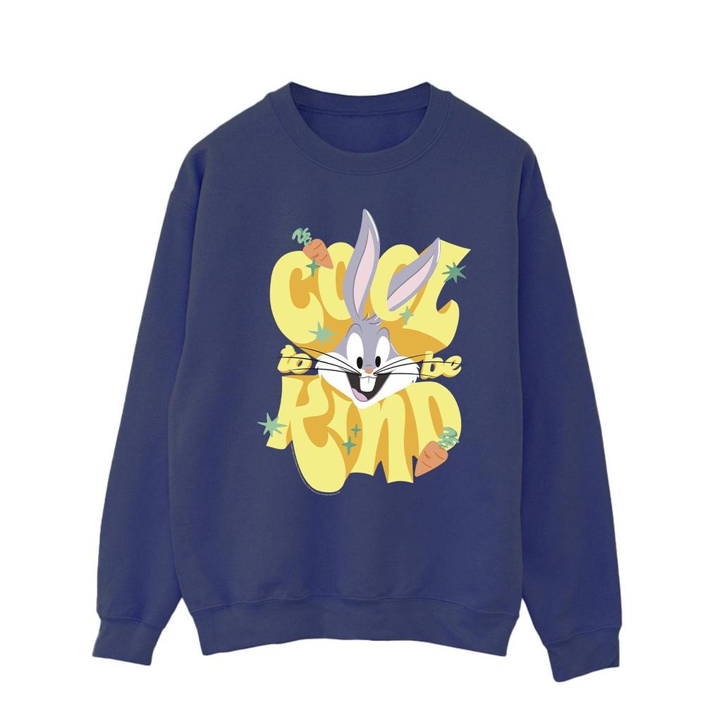 Looney Tunes Mens Bugs Cool To Be Kind Sweatshirt