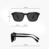 Retro Square Sunglasses Two-in-one Clip On Blue Light Glasses   Polarized Sunglasses Eyeglasses