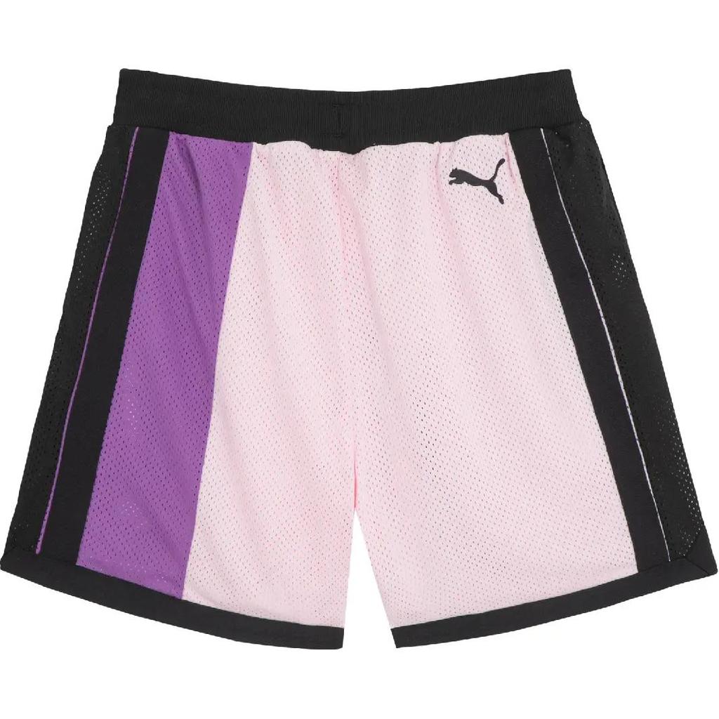 Puma Basketball Series Color Block Mesh Comfortable Breathable Sports Shorts Men Shorts Light-Pink 625343-02