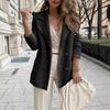 Women's Textured Lightweight Short Casual Long Sleeved Casual Versatile Autumn Jacket