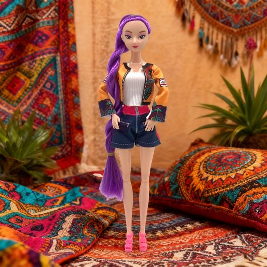 K-POP Demon Hunter Doll Amine Vinyl Action Figure Finger Puppet Playset Collectible PVC Toy for Fans Desktop Decor