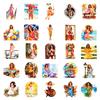 50 Summer Retro Fashion Swimsuit Girl Realistic Graffiti Stickers DIY Decorative Suitcase Water Cup Stickers