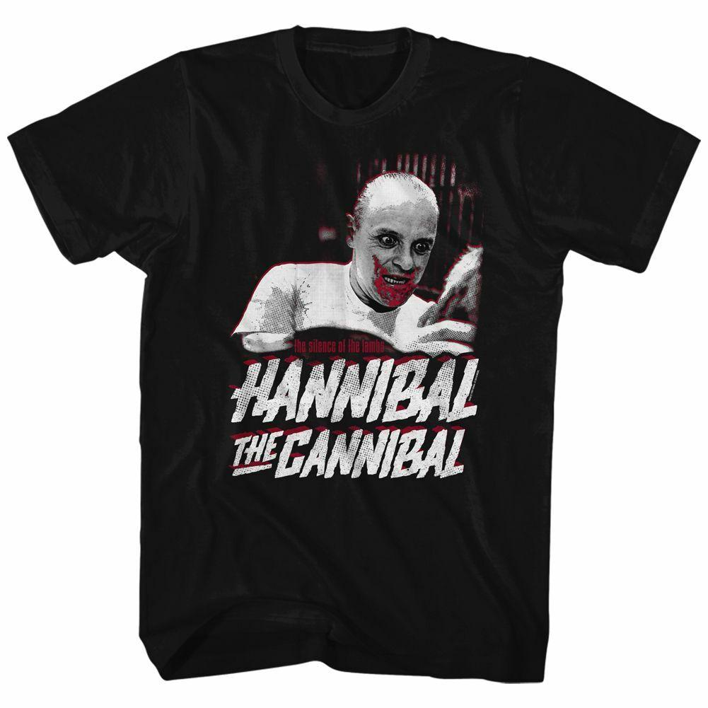 Silence of the Lambs The Cannibal Black Adult T-Shirt M