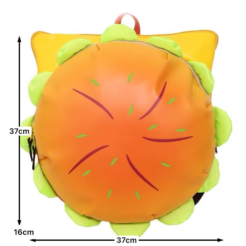 1 Stück Interessanter Cartoon Mehrschichtiger Hamburger Rucksack Große Kapazität Outdoor Reise Lässiger Rucksack