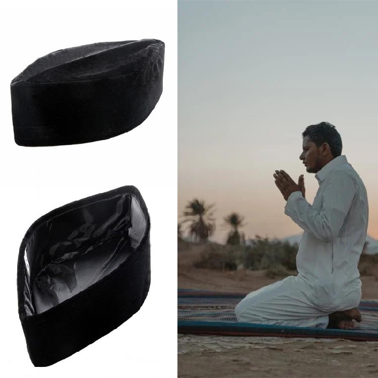 Men Islam Prayer Bonnet Hat Muslim Kufi Cap Unique Design Topi Ramadan Eid Gift