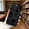 Black Tulip Flower Pattern Luxury Anti-Slip TPU Phone Case For Xiaomi Redmi Note 15 14 13 12 11 10 9 Pro Full Protective Cover