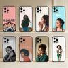 Coque de téléphone imprimée pour iPhone 17, 16, 15, 14, 13, 12 Plus, Max, Housse noire en silicone souple, Singer K-Kehlani P-Parrish