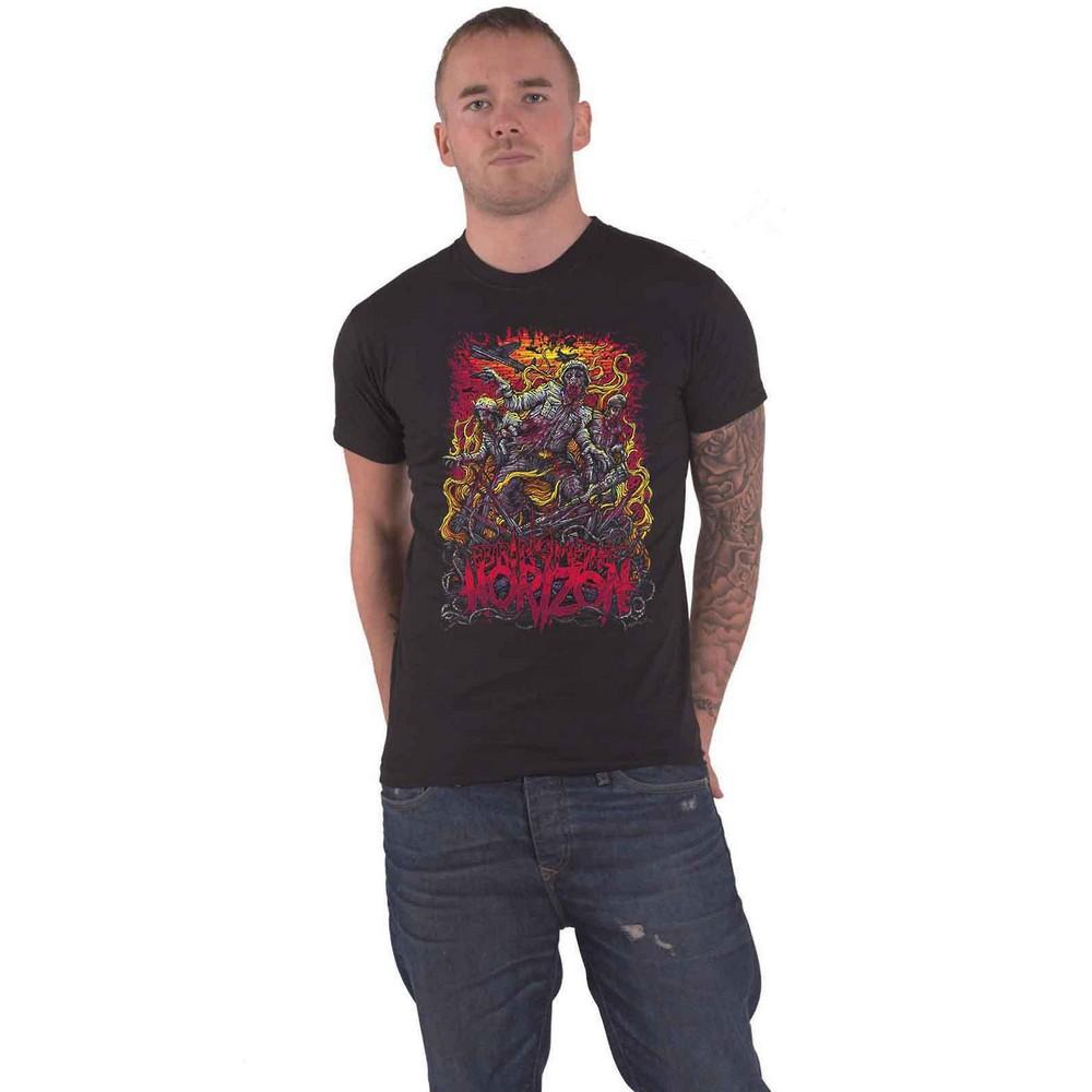 Tricou din bumbac Bring Me The Horizon unisex pentru adulți Zombie Army