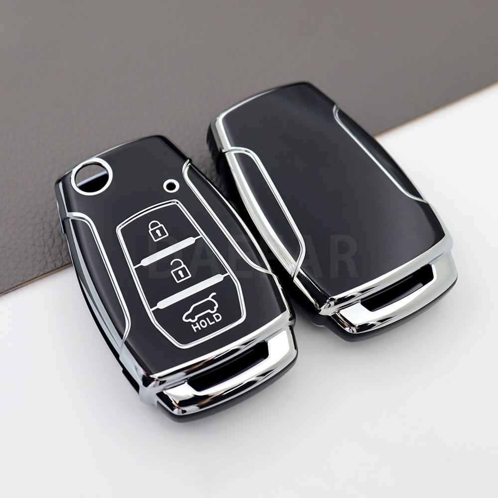 TPU Car Key Fob Bag for SsangYong Kyron 2 Sanka Actyon Korando Tivoli 2020 Musso Korea Car Flip Key Case Cover Shell Accessories
