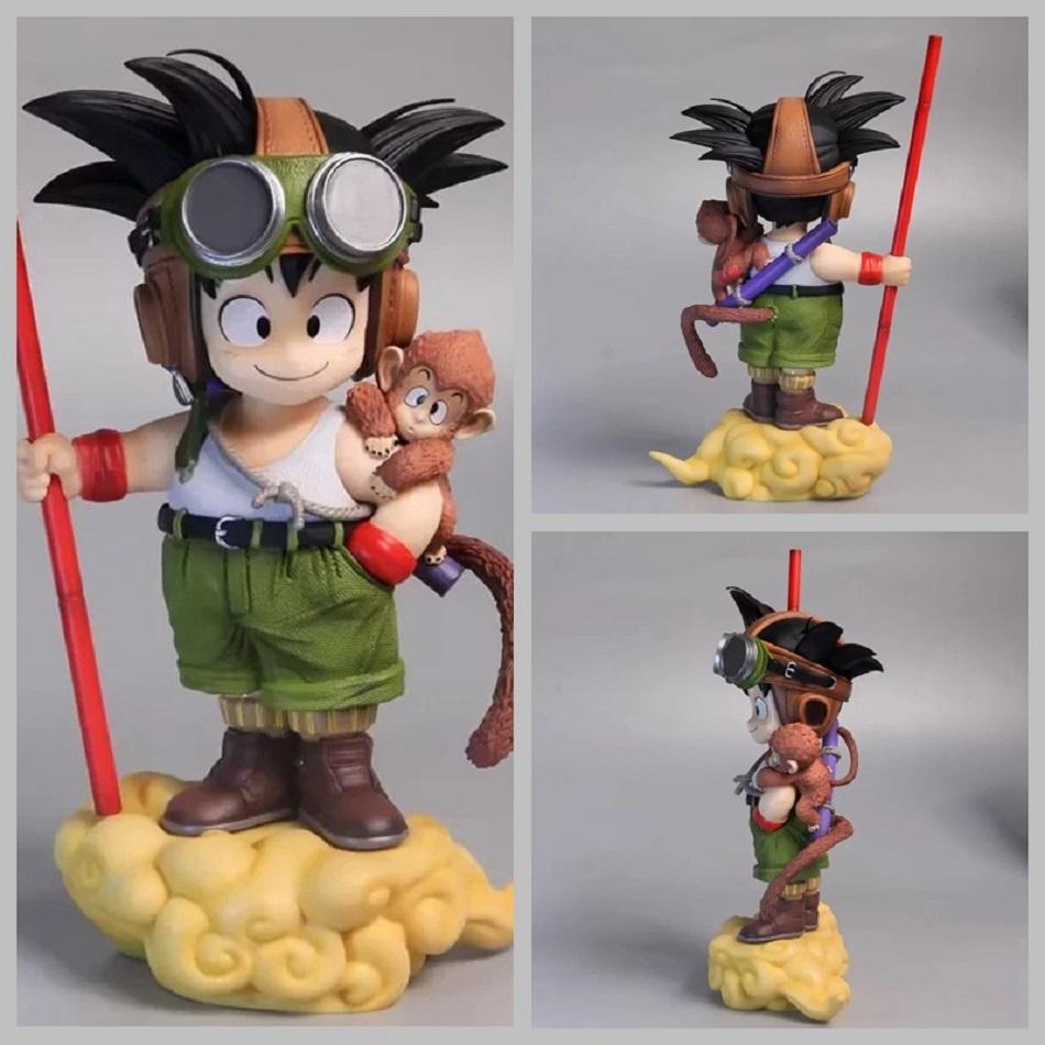 Japan Anime Dragon Ball Son Goku GK Figure Pilot Childhood Son Goku Monkey Action Figure 16cm PVC Statue Kids Toy Model Gifts