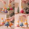 Christmas Car Hanging Ornament Hand Knitted Christmas Tree Shape Hanging Decoration For Bedroom Door Vehicles Interiors