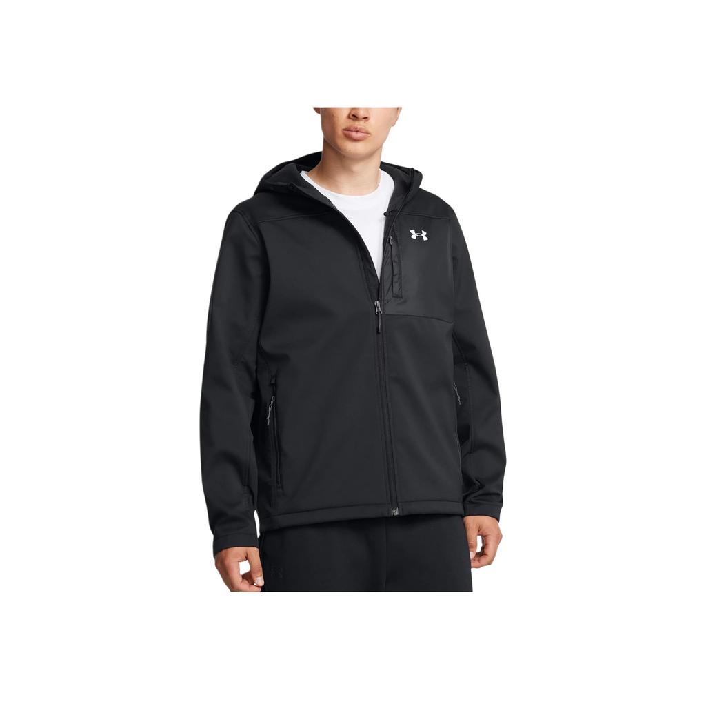 Under Armour Storm ColdGear® Infrared Shield 2.0 Waterproof Windproof Hooded Long Sleeve Jacket Men Jackets Black 1371587-002