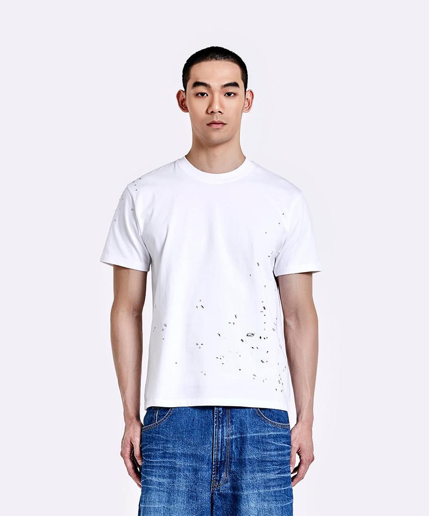 51Peosenteu Crushed T-Shirt - White
