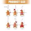 6Pcs Christmas Tree Doll Decoration Fabric Biscuit Men Hanging Ornament For Door Wreath Mantels Holiday Decorations