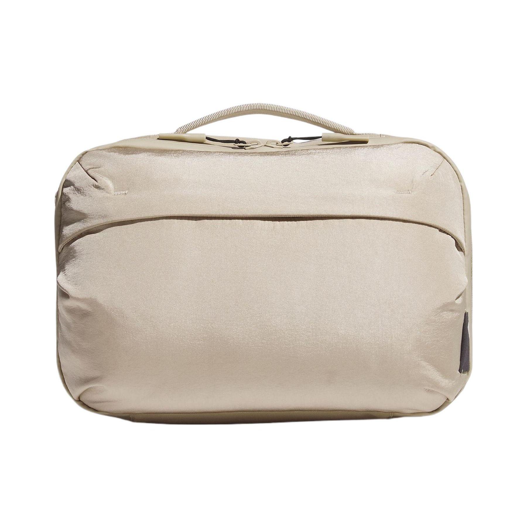 Adidas Adjustable Shoulder Strap Zipper Closure Nylon Handheld Shoulder Crossbody Bag Unisex Bags Beige HY3033 Beige