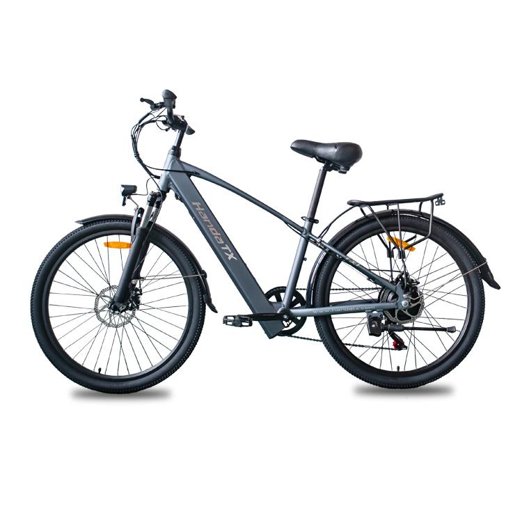 HedaTX TX1 500W Electric Bike, 28MPH Max Speed, Shimano 7-Speed, Removable Battery, 3 Riding Modes, Front & Rear Disc Brakes