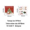 Festive Waterproof Cartoon Christmas Tattoo Stickers for Kids