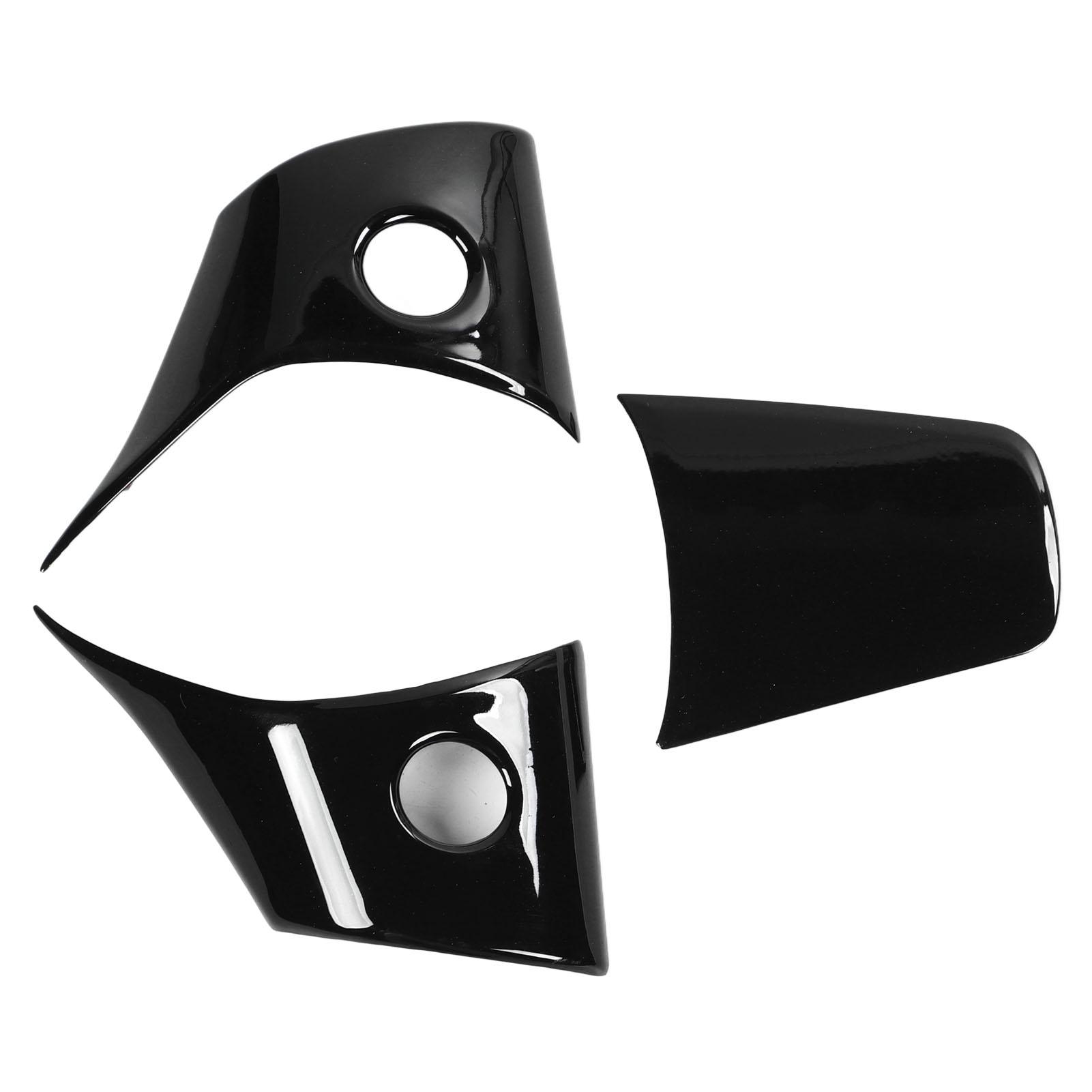 

3 шт. Накладка на руль, Аксессуары для интерьера, Замена для Tesla Model 3 или Y 2021- чёрный