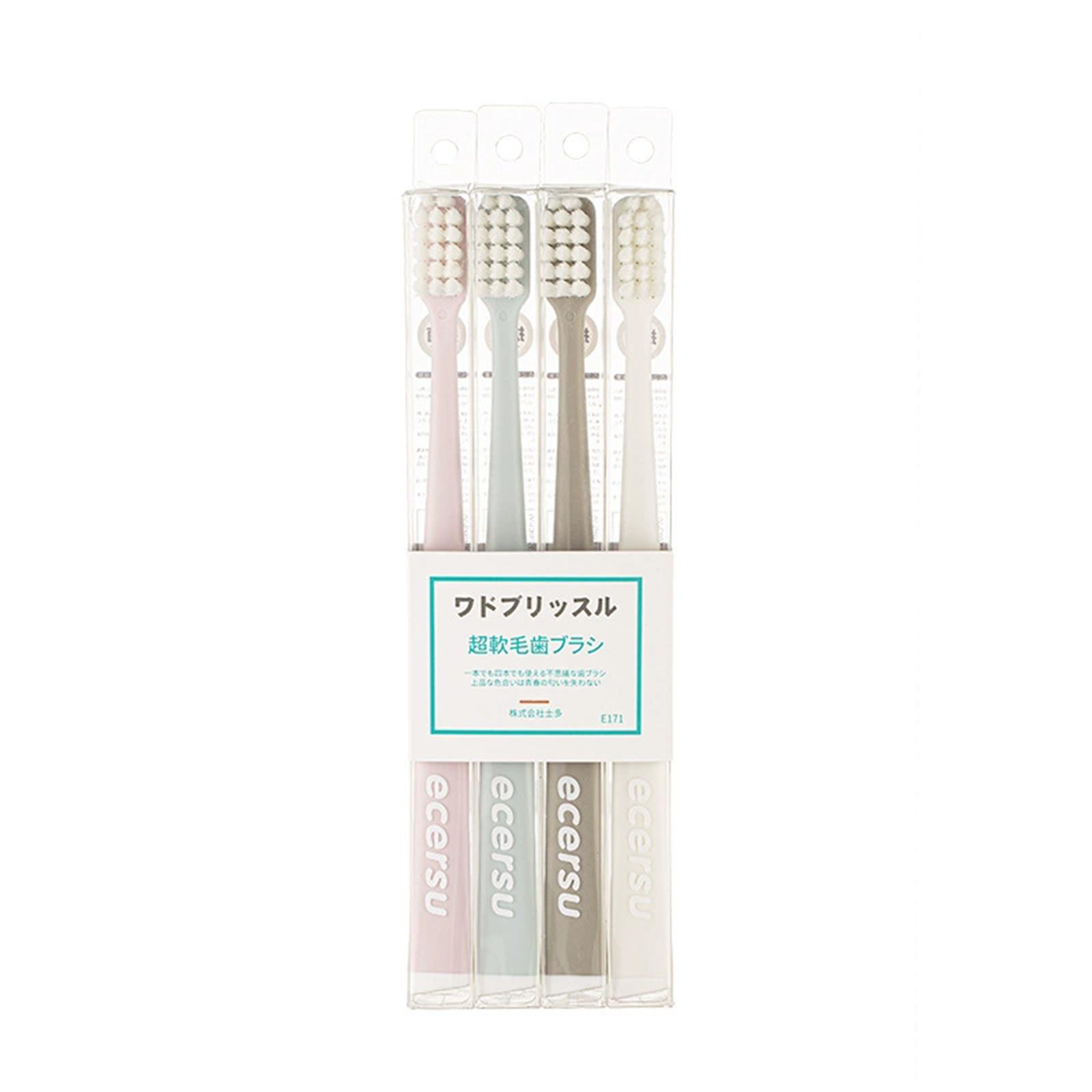 

Four Macaron Toothbrushes For Adults