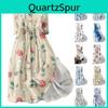 Print Womens Floral Vintage Fashion Lapel Button Three Quarter Sleeves Strappy Dress